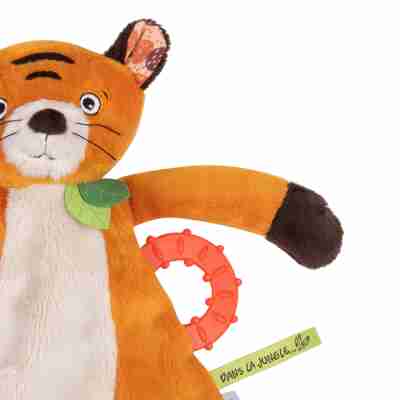 Doudou Tigre Tiho – détail anneau de dentition