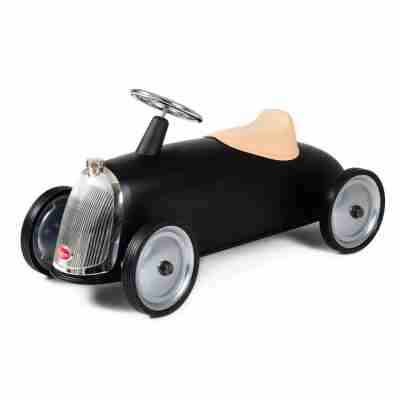 Porteur Rider Black Mat Baghera en métal noir vue de face