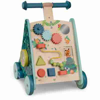 Chariot de marche d’activités Dans la jungle en bois Moulin Roty