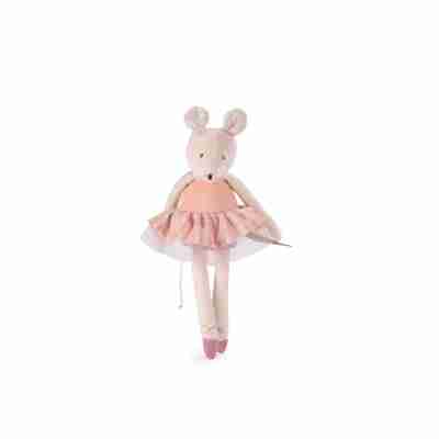 Petite souris rose ballerine La petite école de danse en velours