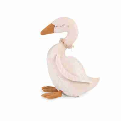Peluche cygne d’activités Moulin Roty vue de profil