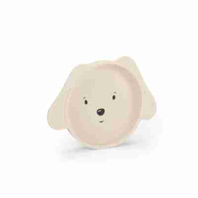 Assiette bébé en silicone Puce & Pilou en forme de visage