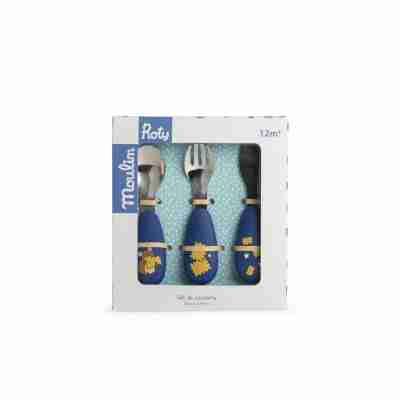 Coffret du set de couverts Puce & Pilou Moulin Roty