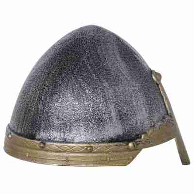 Vue latérale du casque de chevalier Bartl