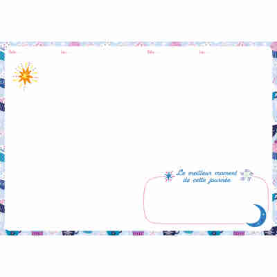 Pages intérieures du carnet secret bijou scintillant Auzou
