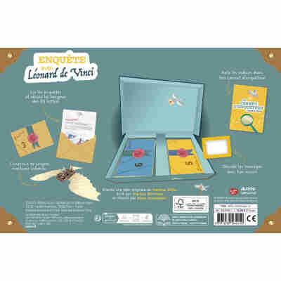 Contenu complet du coffret d’enquête Léonard de Vinci