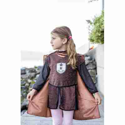 Détail blason lion tunique chevalier cuivre