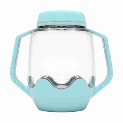 Bocal sensoriel lumineux bleu clair Glo Pals vide