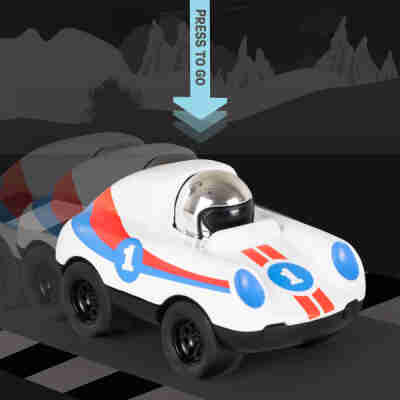 Voiture de course enfant Presto Racers Ace en action