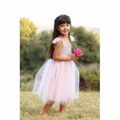 Déguisement princesse tutu rose scintillant pour enfant