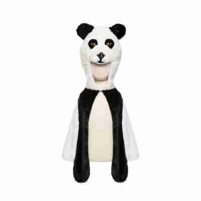 Cape Panda Great Pretenders vue de face avec capuche tête de panda