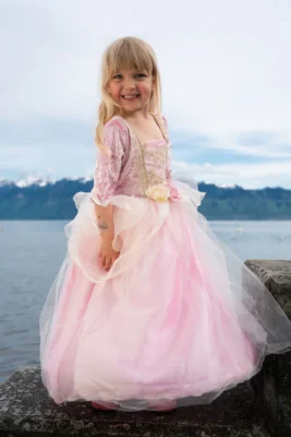 Robe de princesse rose Great Pretenders avec jupe en tulle et corsage en velours stretch