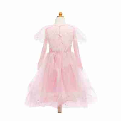 Robe rose Élégante Great Pretenders vue de dos avec tulle scintillant