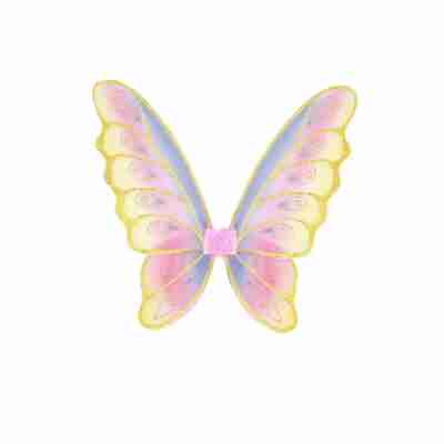 Ailes arc-en-ciel pailletées version pastel et or multicolore Great Pretenders