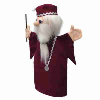Marionnette mage enfant en tissu pour inventer des histoires