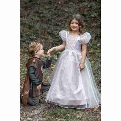 Enfant déguisée en princesse avec robe Platinum Great Pretenders