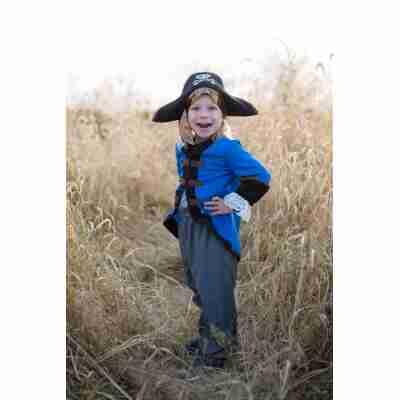 Costume pirate enfant avec veste bleu roi