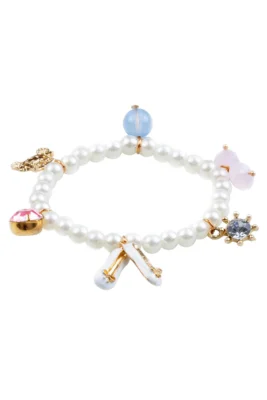 Bracelet Perfectly Charming Great Pretenders avec perles nacrées et charms princesse