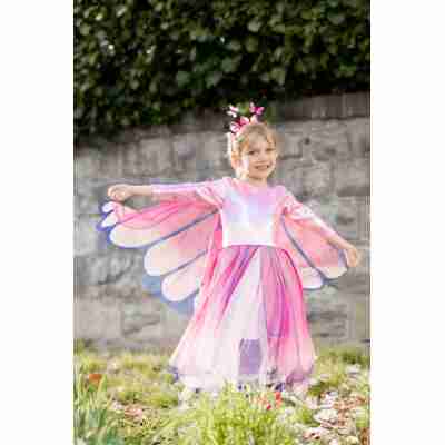 Enfant portant une robe papillon rose Great Pretenders