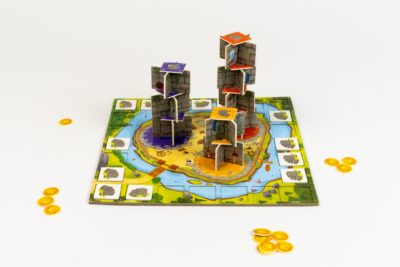 Tours du château Castel Boom en cours de construction