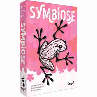 Boîte du jeu Symbiose avec illustration de grenouille
