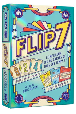 Boîte du jeu Flip 7 avec design coloré