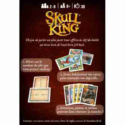 Dos de la boîte du jeu Skull King
