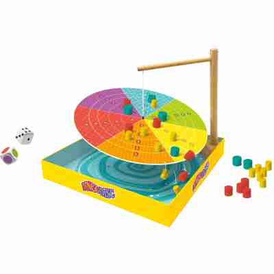 Détail des pions en bois du jeu Dingo Disc