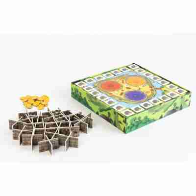 Matériel du jeu Castel Boom avec pièces et éléments de construction