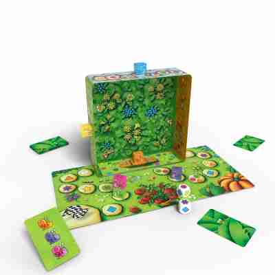 Contenu du jeu escargots prêts partez avec plateau et accessoires