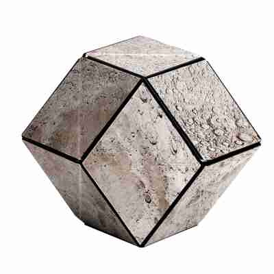 Structure ouverte du Shashibo Lune avec motifs lunaires