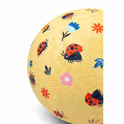 Ptit Loustic – Magasin de jeux et jouets à Saint-Étienne 4 Détail de la balle coccinelles Little L avec motifs nature
