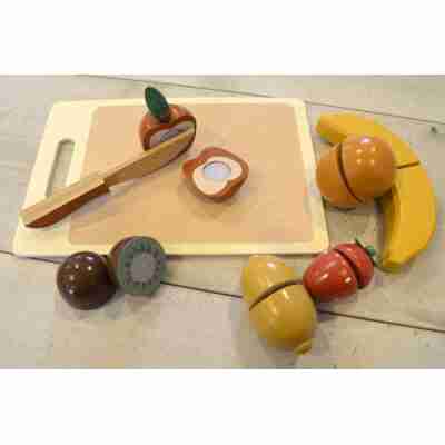 Ptit Loustic – Magasin de jeux et jouets à Saint-Étienne 26 Jeu de fruits en bois pour cuisine enfant