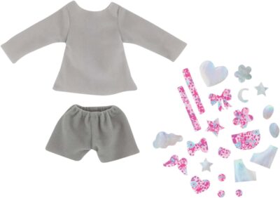 Sweat et short à customiser Corolle avec décorations repositionnables - Ma Chérie Création