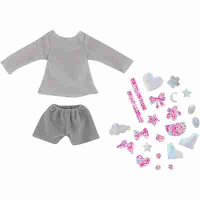Sweat et short à customiser Corolle avec décorations repositionnables - Ma Chérie Création
