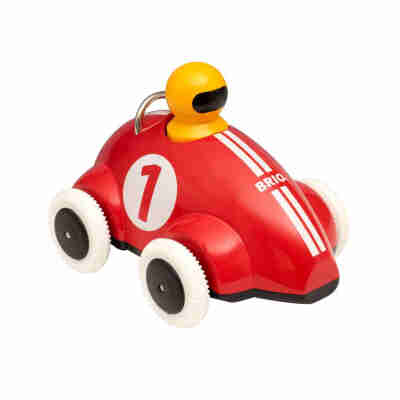 Ptit Loustic – Magasin de jeux et jouets à Saint-Étienne 5 Voiture de Course Push & Go Rouge BRIO référence 30226