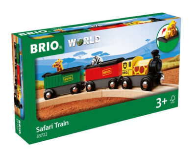 Train Safari Brio World 33722 avec locomotive et wagons animaux