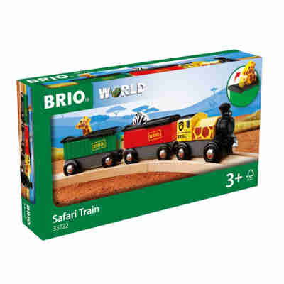 Train Safari Brio World 33722 avec locomotive et wagons animaux