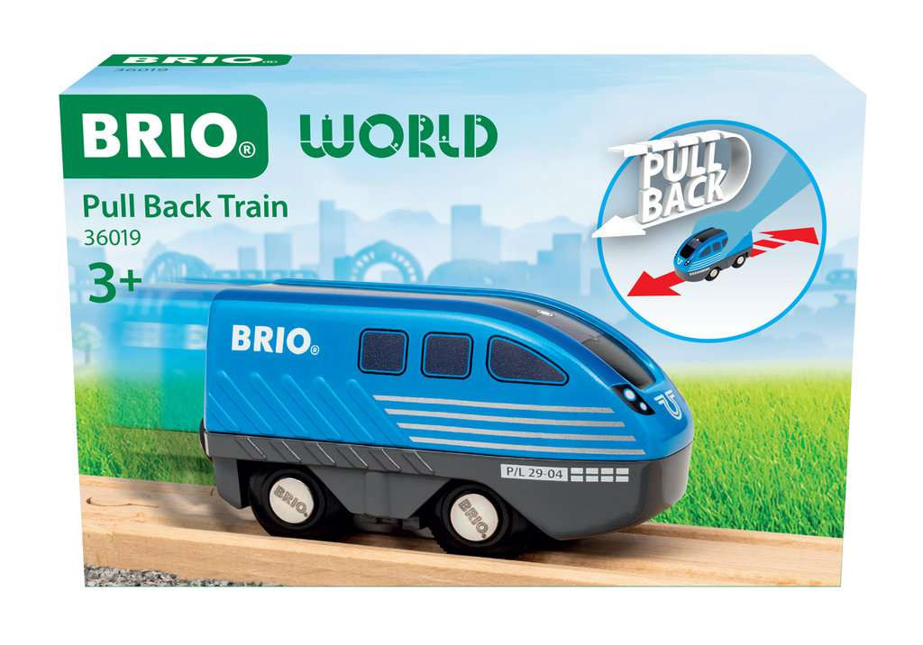 Locomotive à rétrofriction 1 Boîte de la locomotive BRIO Pull Back 36019