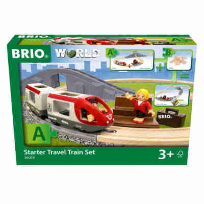 Ptit Loustic – Magasin de jeux et jouets à Saint-Étienne 1 Boîte du coffret Circuit en 8 Voyageurs BRIO 36079