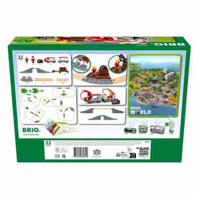 Contenu du coffret Circuit en 8 Voyageurs BRIO World