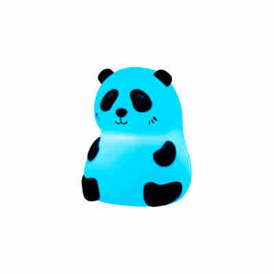 Veilleuse panda little l éclairée en bleu
