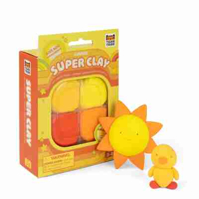 Coffret Super Clay Sunrise Tiger Tribe avec pâte à modeler colorée