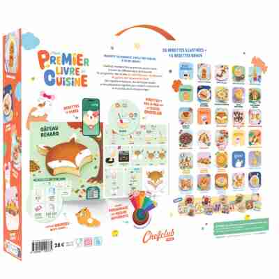 Dos du coffret Mon premier livre de cuisine Chefclub Kids
