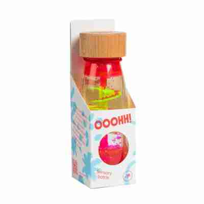 Bouteille sensorielle Spiral Rose Petit Boum dans son emballage