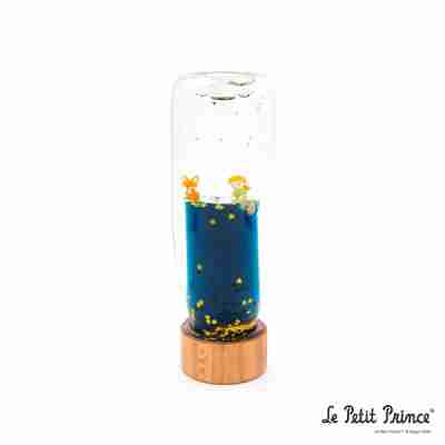Bouteille sensorielle Petit Prince Petit Boum avec ciel étoilé miniature