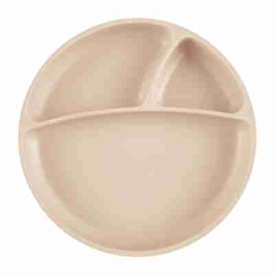 Ptit Loustic – Magasin de jeux et jouets à Saint-Étienne 21 Assiette compartimentée en silicone à ventouse Minikoioi nude