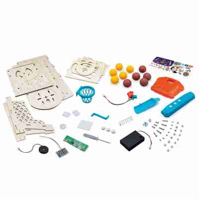 Contenu du coffret Basket-ball électronique DIY Buki avec pièces à assembler