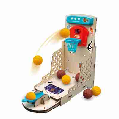 Panier de basket électronique DIY Buki assemblé avec mini ballons