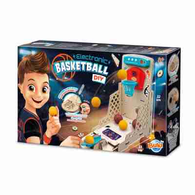 Boîte du coffret Basket-ball électronique DIY Buki dès 8 ans